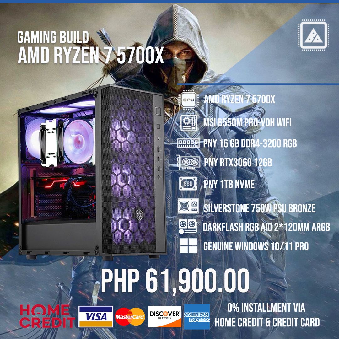 AMD RYZEN 7 5700X Gaming Build V.2 AMD RYZEN 7 5700X Gaming Build V.2